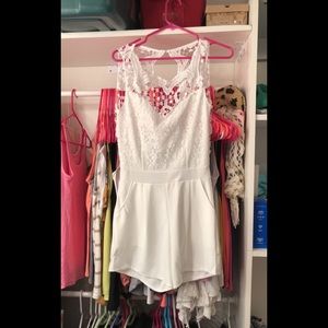 White Romper size small